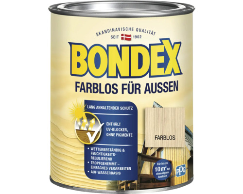 Holzschutz-Lasur Bondex Außen farblos 750 ml