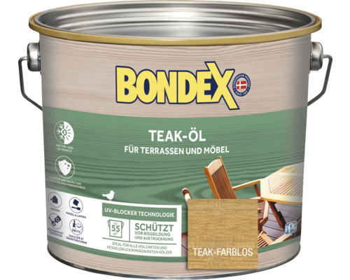 Holzöl Bondex Teak-Öl farblos 2,5 l