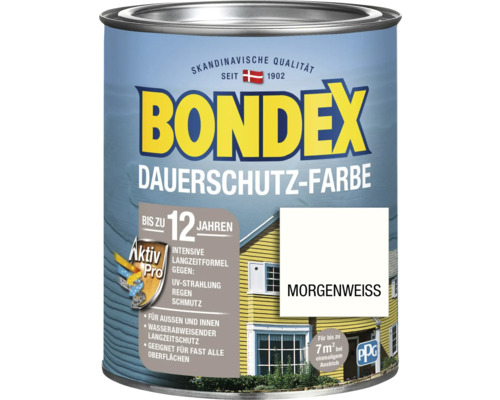 Dauerschutzfarbe Bondex morgenweiß 0,75 l