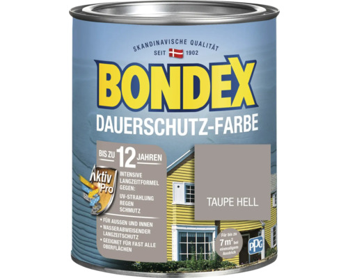 Dauerschutzfarbe Bondex taupe hell 0,75 l