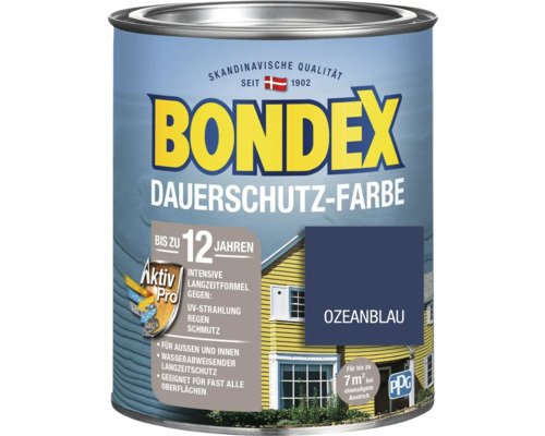 Dauerschutzfarbe Bondex ozeanblau 0,75 l