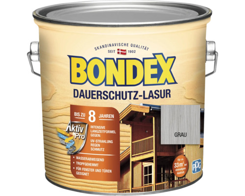 Dauerschutzlasur Bondex grau 2,5 l