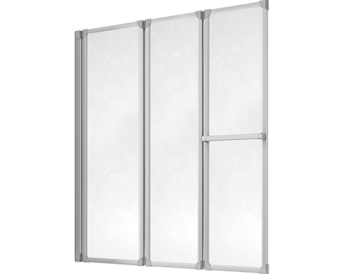 Duschwand aus Glas mit Rahmen