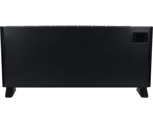 Schwarzer Konvektor Heizkörper mit Display