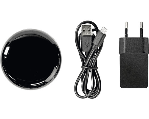 Intelligente Infrarot Fernbedienung mit USB Kabel und Netzteil