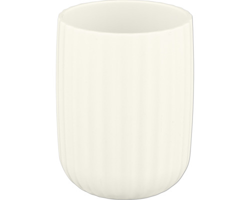 Übertopf aus Keramik mit gerippter Oberfläche