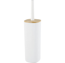 Toilettenbürste mit Behälter aus Keramik und Holz