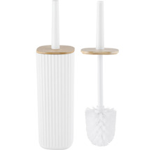 Toilettenbürste mit Halter aus Keramik und Holz