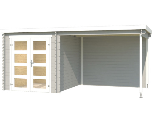 Gartenhaus mit Doppeltür und Vordach