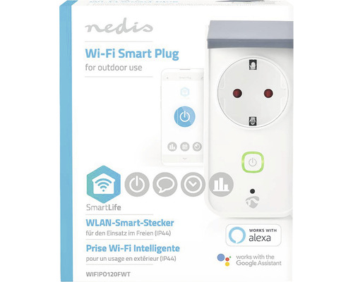 Nedis WLAN-Smart-Stecker für den Außenbereich im Karton