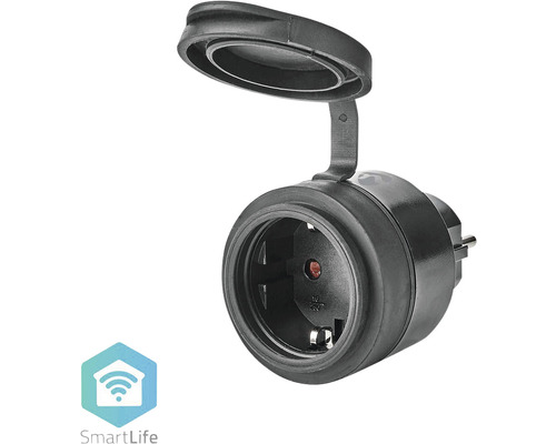 Schutzkontaktstecker mit Klappdeckel für den Außenbereich