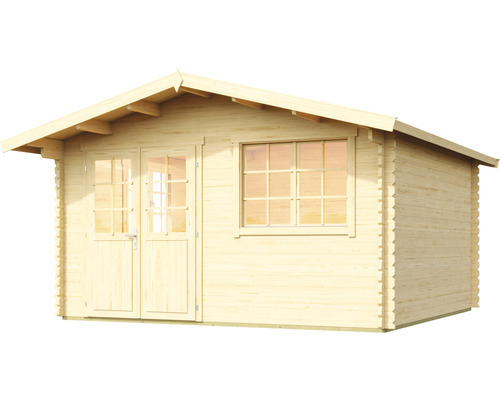Gartenhaus aus Holz mit Fenster und Doppeltür