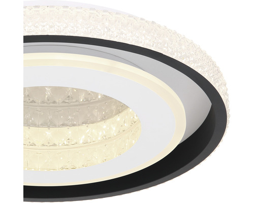 Runde LED Deckenleuchte mit Kristalloptik