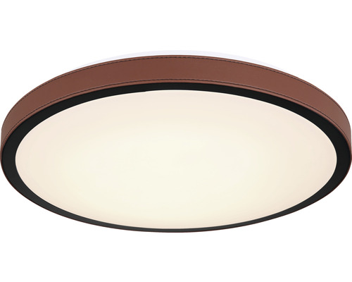 Runde Deckenleuchte mit Lederoptik