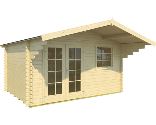 Gartenhaus aus Holz mit Doppeltür und Fenster