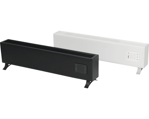 Zwei elektrische Konvektionsheizkörper mit Standfüßen