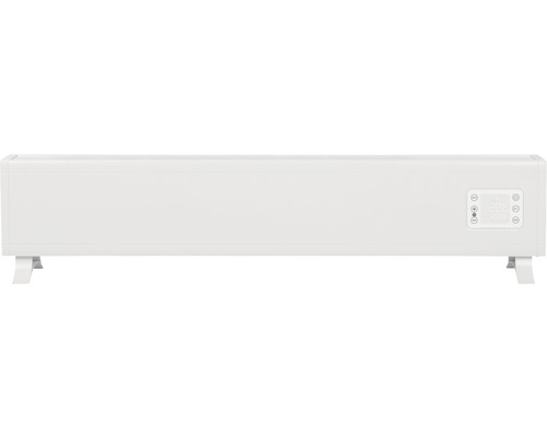 Konvektorheizung Eurom Alutherm Basebord 96,2x21x15,5 cm 1500 Watt mit WiFi und Fernbedienung Flacher, weißer Heizkörper mit digitalem Display.