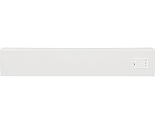 Weißer Heizkörper mit digitalem Display