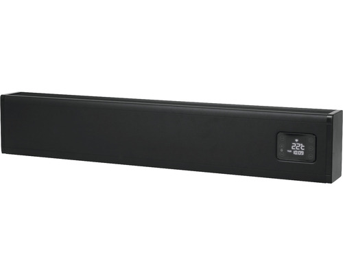 Flacher Heizkörper mit digitaler Anzeige