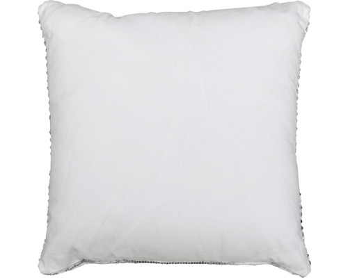 Quadratisches Kissen mit Paillettenbesatz