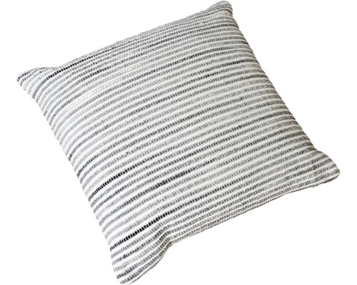 Quadratisches Kissen mit Streifenmuster