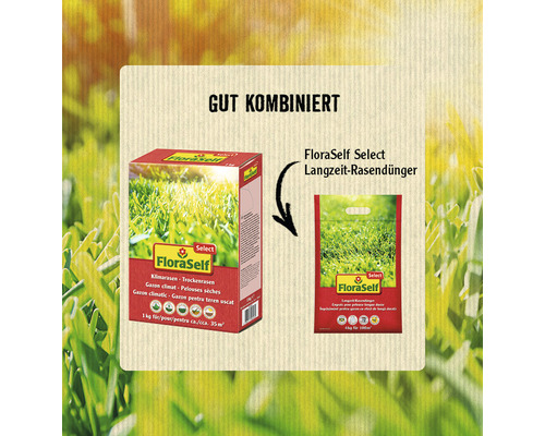 FloraSelf Select Klimarase und Langzeit-Rasendünger