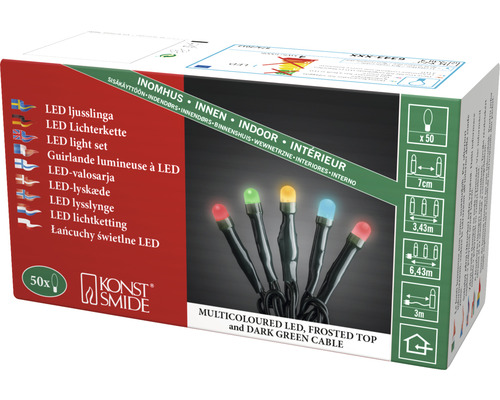 Verpackung einer LED Lichterkette für den Innenbereich