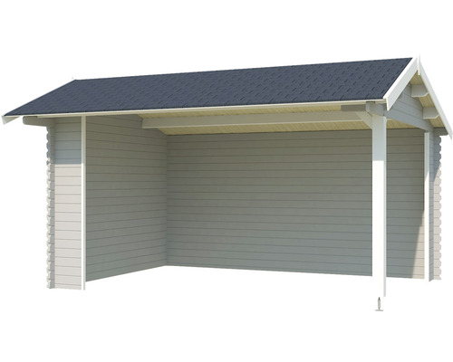 Holzunterstand mit Dach