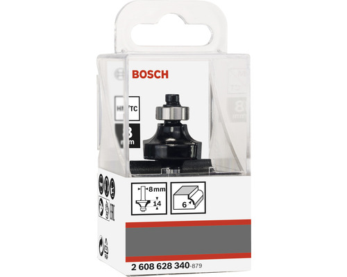 Bosch Abrundfräser mit 8 Millimeter Schaft in Verpackung