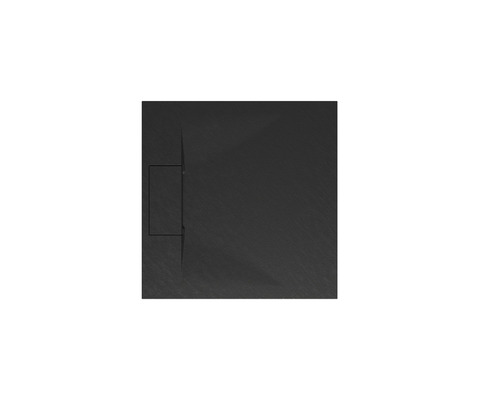 Extraflache Duschwanne Schulte ExpressPlus DWM-Tec 80x80x3.2 cm anthrazit matt Quadratische Duschwanne mit Ablauf