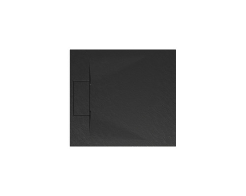 Extraflache Rechteck-Duschwanne Schulte ExpressPlus DWM-Tec 80x90x3.2 cm anthrazit matt