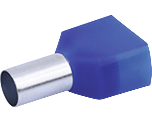 Aderendhülse E26I doppelt, isoliert, 16 mm² blau, 10 Stk.