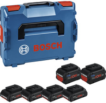 Bosch Werkzeugkoffer mit sechs ProCore 18V Akkus