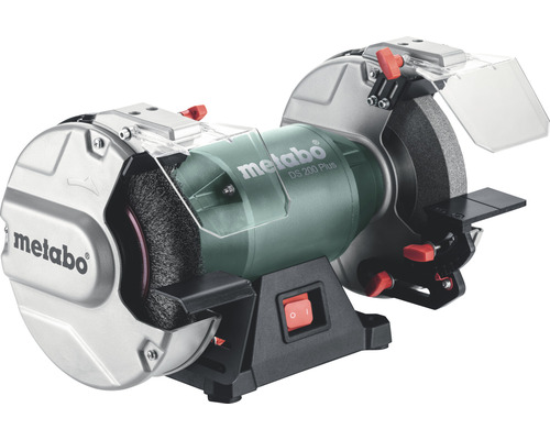 Metabo Tischschleifmaschine mit Schleifscheibe und Drahtbürste