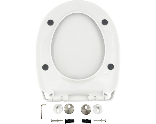 Toilettendeckel mit Befestigungsmaterial