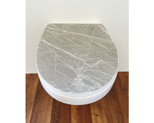 Toilettendeckel mit Marmoroptik