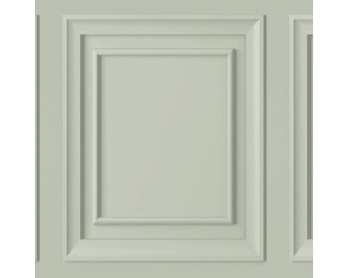 Vliestapete 114905 Laura Ashley Redbrook Holzpanel Grün Wandpaneel mit rechteckigen Rahmen