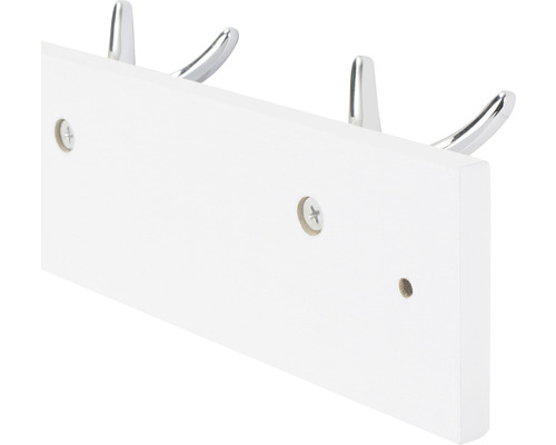Garderobenleiste mit drei Haken zur Wandmontage