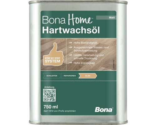 BONA Home Hartwachsöl matt transparent 0,75 l