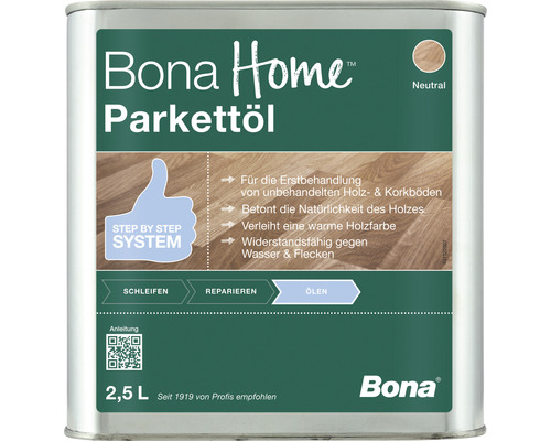 BONA Home Parkettöl neutral transparent 2,5 l BONA Home Parkettöl neutral transparent 2,5 l