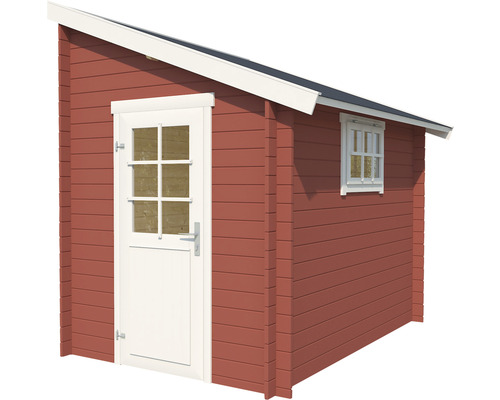 Holzgartenhaus mit Fenster und Tür