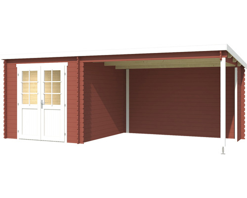 Holz Gartenhaus mit Doppeltür und Überdachung