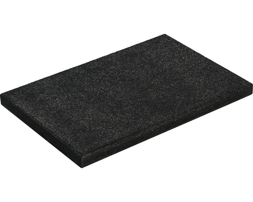 Beton Terrassenplatte iStone Starter schwarz-basalt 60 cm x 40 cm x 4 cm Schallschutzplatte aus Akustikschaumstoff