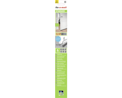 Türdichtung mit Bürste fix-o-moll Standard selbstklebend transparent 46 mm x 1 m Türdichtung mit Bürste fix-o-moll Standard selbstklebend transparent 46 mm x 1 m