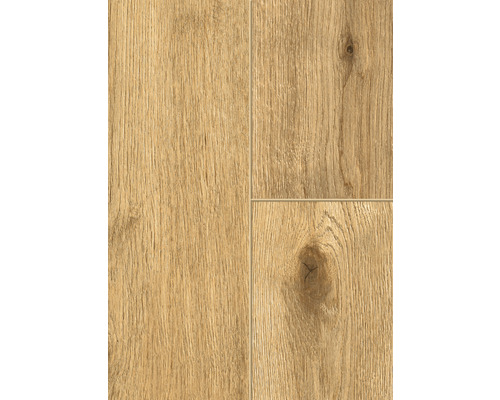 Nahaufnahme von drei Laminatdielen mit Holzstruktur