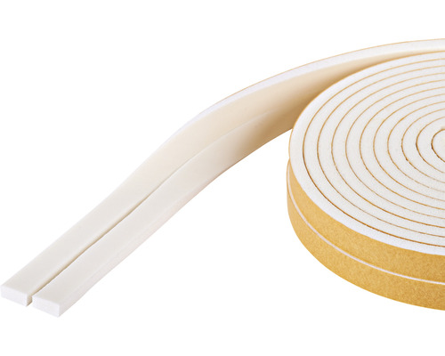 Dauer-Dichtung Schaumstoff fix-o-moll weiß 12 m 4 x 9 mm Schaumstoff Dichtband Rolle