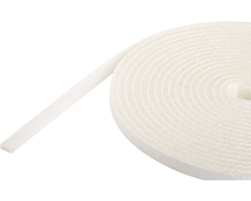 Schaumstoffdichtung fix-o-moll selbstklebend weiß 6 m 1-3,5 x 10 mm Schaumstoffdichtungsband auf Rolle