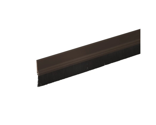 Türdichtung mit Bürste fix-o-moll Standard selbstklebend braun 1 m Türdichtung mit Bürste