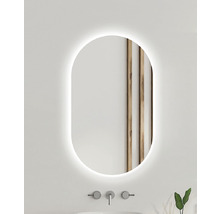 LED-Lichtspiegel Amirro Ambiente Oval 100x50 cm