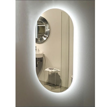 LED-Lichtspiegel Amirro Ambiente Oval 100x50 cm